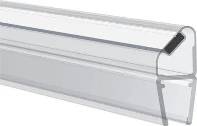Produktbild von REHAU Magnetprofil 180° für 6 - 8mm, mit Anschlag, 2010mm,Kunststoff transparent