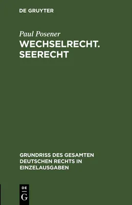 Produktbild von Wechselrecht. Seerecht