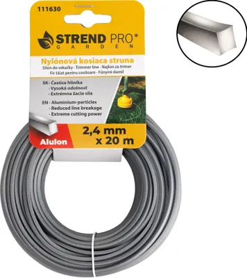 Produktbild von Trimmerfaden Alulon ADQ 2,4 mm, L-20 m, eckig 10 Stück