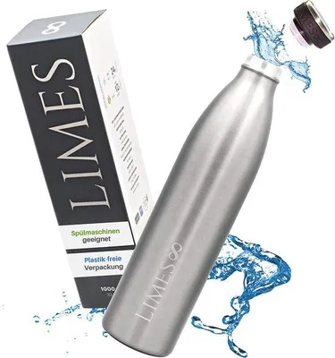 Image de Bouteille isotherme en acier inoxydable 1 L
