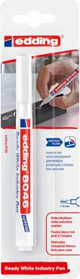 Obrázok produktu pre Edding Permanentný popisovač 8046 Ready white, blister
