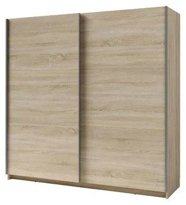 Image de Armoire, garde robe 200 cm 2 portes coulissantes - chêne sonoma - Collection ARSALA