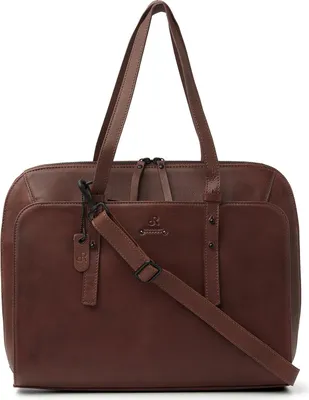 Produktbild von dR Amsterdam Business Laptoptasche Damen | Arbeitstasche Damen | Aktentaschen | Tampa - 933687 Brown
