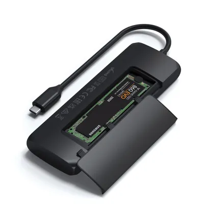 Produktbild von Satechi ST-UCHSEM - Kabelgebunden - USB 3.2 Gen 2 (3.1 Gen 2) Type-A - 100 W - Grau - SATA - M.2