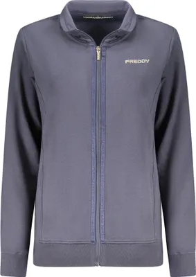 Produktbild von Gefüttertes Damen Sweatshirt mit Reißverschluss und Kontrastdetails