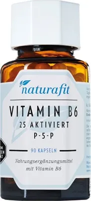 Obrázek produktu pro naturafit Vitamin B6 25 aktivovaných kapslí P-5-P, 90 kapslí