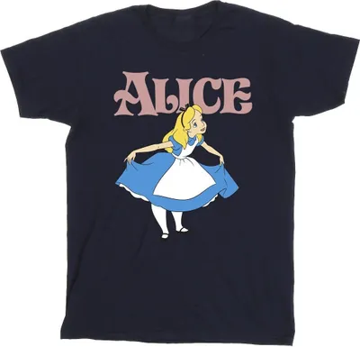 Produktbild von Disney - "Alice In Wonderland Take A Bow" T-Shirt für Herren BI10166 (XL) (Marineblau)