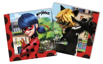 Produktbild von Servietten - Miraculous Ladybug 33 cm, 16 St.