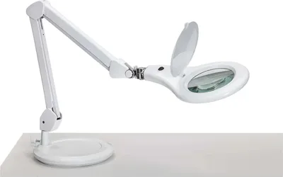 Produktbild von MAUL Lupenleuchte MAULmakro LED 6.500 K Standfuß weiß