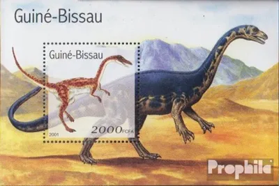 Produktbild von Briefmarken Guinea-Bissau 2001 Mi Block334 postfrisch Prähistorische Tiere