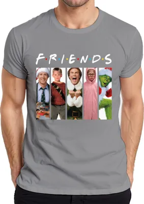Produktbild von Friends Weihnachtsfilme Kevin Allein Zuhaus Griswold - Weihnachten Christmas Xmas Herren T-Shirt, Grau, M