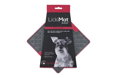 Produktbild von LickiMat Buddy Tuff - TRP Schleckmatte für Hunde - rot - 20 cm
