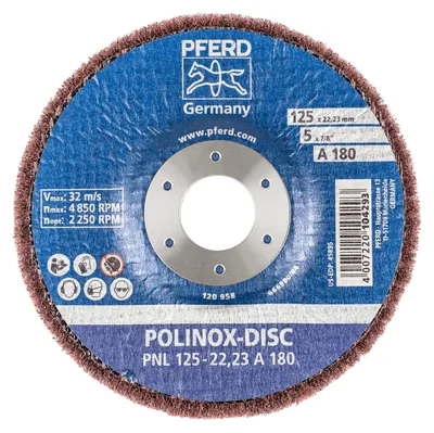 Immagine prodotto di Disco abrasivo POLINOX 125x22,23mm A 180 cavalli