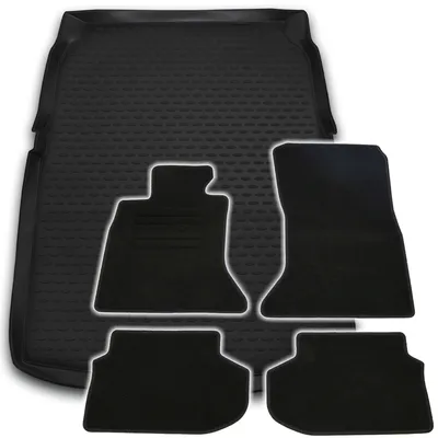 Produktbild von Gummi-Kofferraumwanne + Fußmatten Set für 5er BMW F10, Bj. 7/2013-1/2016
