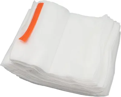 Obrázok produktu pre 100 ks ochranných vrecúšok na ovocie – jablká, broskyne, kaki, citrusové plody, hrozno – 18 x 20 cm, biele