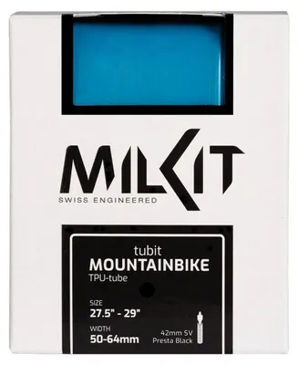 Produktbild von milKit Schlauch TPU 27,5/29X1,8-2,5 blau - leichtes, pannensicheres Tubeless-....