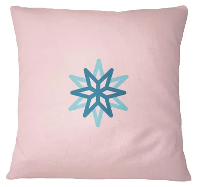 Kissenhülle 45x45 cm Hellrosa Polyester mit Reißverschluss