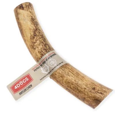 Productafbeelding van 4DOGS Natuurlijk kauwspeeltje van hertenhoorn voor honden, HARD, maat XL, hard