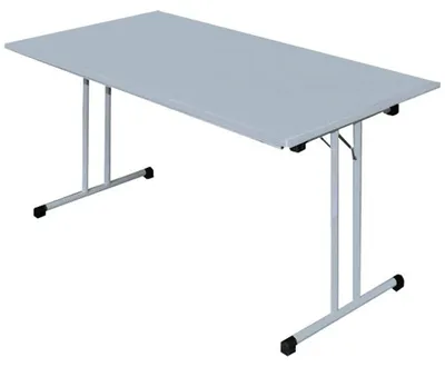 Produktbild von Lüllmann ClassiX Klapptisch,T-Fuß, lichtgrau, 750x1200x600mm