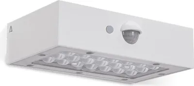 Image de Applique solaire murale LED 3W Blanche Eclairage d'extérieur Détecteur de mouvement 350 Lm ASLO
