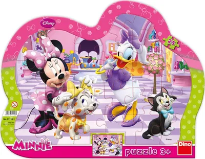 Produktbild von DINO Puzzle Minnie und Haustiere 25 Teile