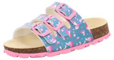Produktbild von Superfit Mädchen Fussbettpantoffel Hausschuh, Grün 7010, 41 EU