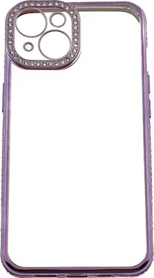 Produktbild von Diamond Hülle elegante Smartphonehülle transparenter Hintergrund kompatibel mit iPhone 13 Pro Lila