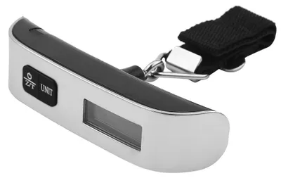 Immagine prodotto di Bilancia digitale portatile per bagagli con display LCD, portata fino a 50 kg