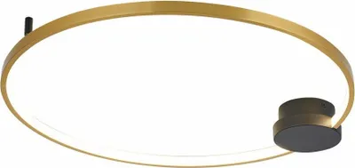 Obrázek produktu pro LED stropní svítidlo Condida 24 W, 3000–4000 K, 1920 lm, plast, černozlaté, rozměry: 6 × 60 × 63 cm, IP20, Reality