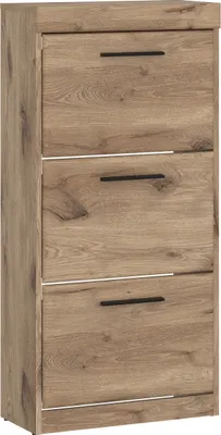 Obrázek produktu pro Schuhkipper >GRANO< 3 Klappen, in Viking Eiche Imitace - 54x115x31 (BxHxT)