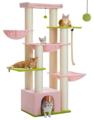 Produktbild von Kratzbaum - Katzenkratzbaum - Kratzbrett - Katzenbaum - Kratzpfähle - Katzhaus