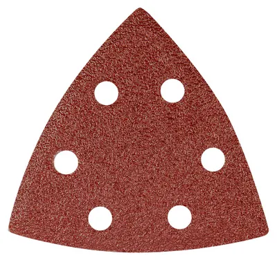 Productafbeelding van Schuurpapier Delta met klittenband, 93 x 93 mm, korrel P60, 5 stuks, met 6 gaten