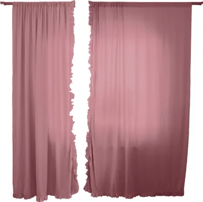 Obrázok produktu pre Záclona Záves Okenný S Volánom Do Obývačky Spálňa 150X250 Cm Bledoružová