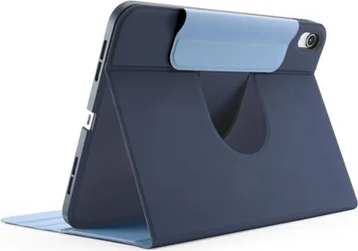 Image de Étui à rabat rotatif Pipetto Origami No5, bleu foncé - iPad (A16) / iPad (2022)