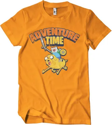 Produktbild von Adventure Time Washed T-Shirt - Small - Orange