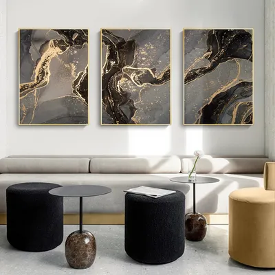 Produktbild von TPFLiving Kunstdruck LW-400 (OHNE RAHMEN) Poster - Leinwand - Wandbild - Hochauflösender Giclée-Druck, langlebig und hochwertig - Abstrakte Motive - Wanddeko Wohnzimmer - - Größe: 60x90cm