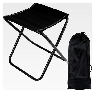 Produktbild von Faltbarer Campinghocker, 31 cm tragbarer Klapphocker, Mini Sitzhocker, Klappstuhl, Fußhocker, Falthocker für Outdoor Reisen und Garten