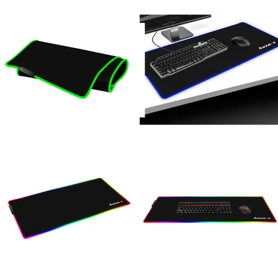 Produktbild von huzaro Gaming Mauspad Mousepad 1 0 XXL Computer Pad PC Zubehör professionelle Gamer Anti Rutsch 80x30cm groß RGB Led Schwarz