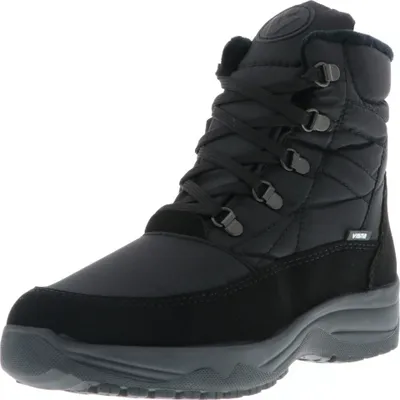 Produktbild von Vista Damen Kurzschaft Winterstiefel Stiefeletten Kunstfell gefüttert Tex-Membrane EISKRALLEN schwarz, Größe:39, Farbe:Schwarz