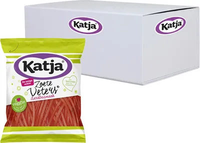 Produktbild von Katja - Süße Schnürsenkel Erdbeere - 15x 125g