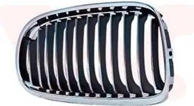Zdjęcie produktu dla VAN WEZEL 0667517 Kratka chłodnicy do BMW 3 Touring (E91) – lewa strona, chrom/czarny