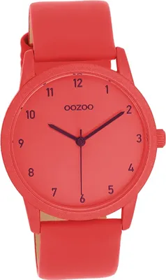 Image de Oozoo cuir femme montre analogique à quartz bracelet rouge Timepieces D2UOC11172