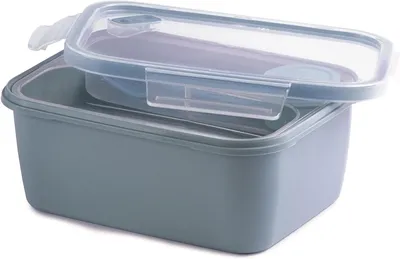 Productafbeelding van Rechthoekige Lunchbox met Veiligheidssluitingen - 1,50 L, 21 x 17 x 9 cm, BPA-vrij