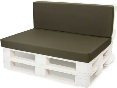 Zdjęcie produktu dla Poduszki na paletę zielona | siedzisko 120x80 / oparcie 120x40cm | poduszka na europlatę | zestaw poduszek na palety | poduszki ogrodowe