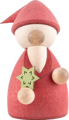Produktbild von Wichtel rot mit Stern (4,2cm) von Rauta