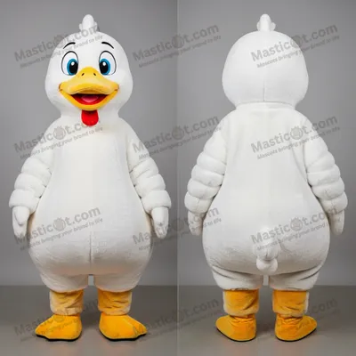 Produktbild von Möwen-Maskottchen MASTICOT im Schneewittchen-Cartoon-Stil