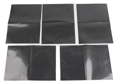 Obrázek produktu pro 5 ks RC Car Wrap Film Carbon Fiber Style Vodotěsný pro karoserii Kapota Dálkové ovládání