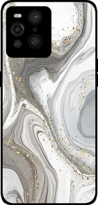 Produktbild von Smartphonica Handyhülle passend für Oppo Find X3 Pro mit  marmordruck - TPU Rückseite Fall Marmor Design - Silber