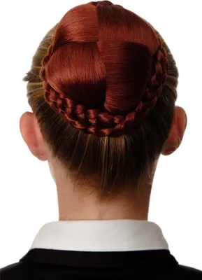Produktbild von WIG ME UP Dutt Haarteil geflochten Haarknoten Kupferrot N796-350