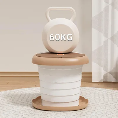 Image de Pott portable pour bébé, de couleur marron, avec 20 sacs jetables, idéal pour les déplacements